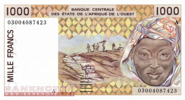 Ivory Coast - 1.000  Francs (#111Al_UNC)