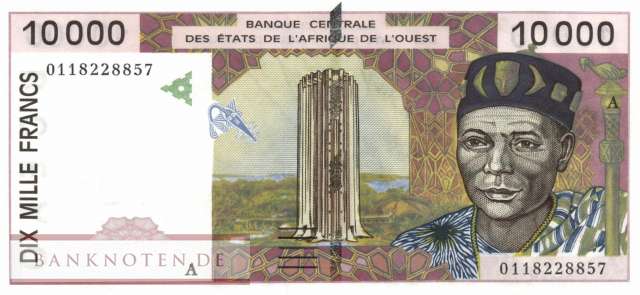 Ivory Coast - 10.000  Francs (#114Aj_UNC)