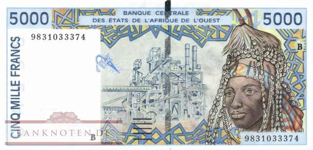 Benin - 5.000  Francs (#213Bg_UNC)