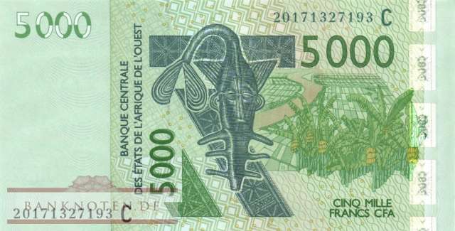 Burkina Faso - 5.000  Francs (#317Ct_UNC)