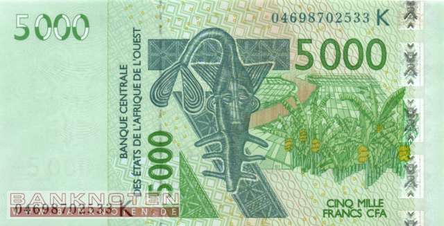 Senegal - 5.000  Francs (#717Kb_UNC)