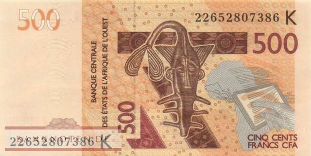Senegal - 500  Francs (#719Kk_UNC)