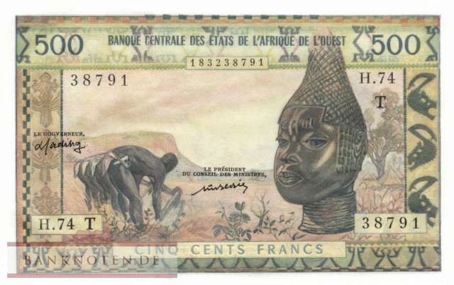 Togo - 500  Francs (#802Tm_UNC)