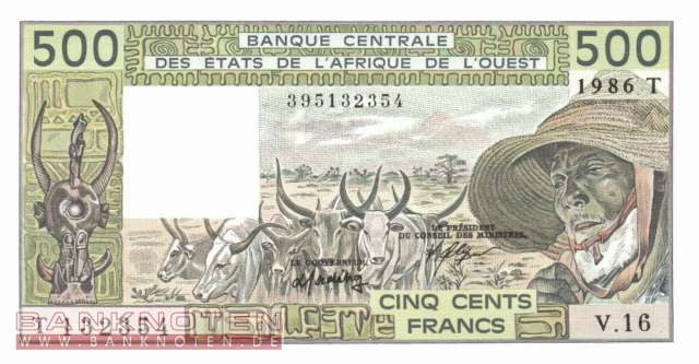 Togo - 500  Francs (#806Ti_UNC)