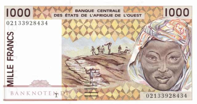 Togo - 1.000 Francs (#811Tl_UNC)