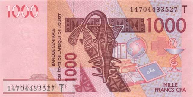 Togo - 1.000  Francs (#815Ti_UNC)