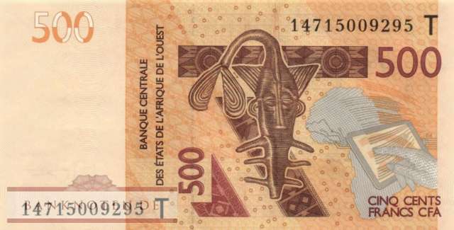 Togo - 500  Francs (#819Tc_UNC)