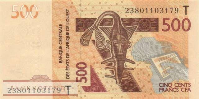 Togo - 500  Francs (#819Tl_UNC)