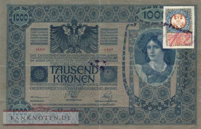 Yugoslavia - 1.000  Kronen - fake stamp (#010AF_VF)