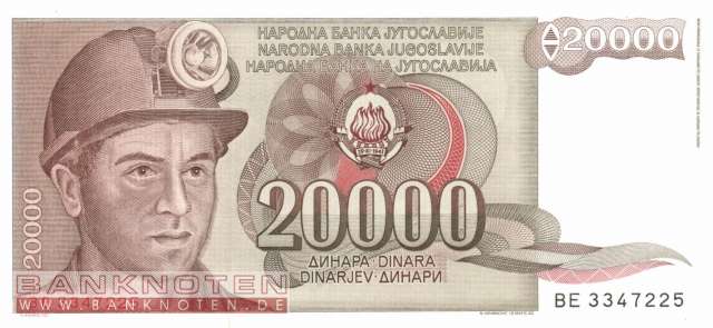 Jugoslawien - 20.000  Dinara (#095_UNC)