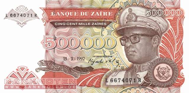 Zaire - 500.000  Zaires (#043a_UNC)