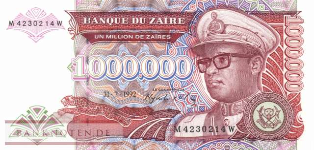 Zaire - 1 Million  Zaires (#044_UNC)