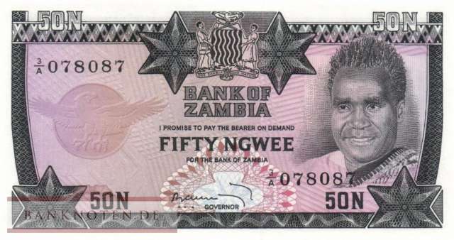 Zambia - 50  Ngwee (#014a_UNC)