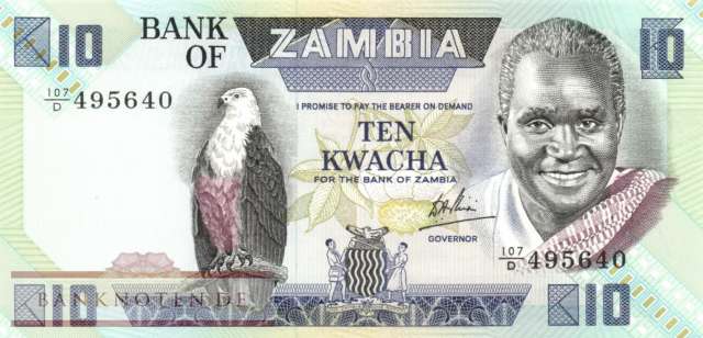 Zambia - 10  Kwacha (#026d_UNC)