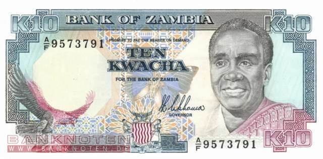 Sambia - 10  Kwacha (#031a_UNC)