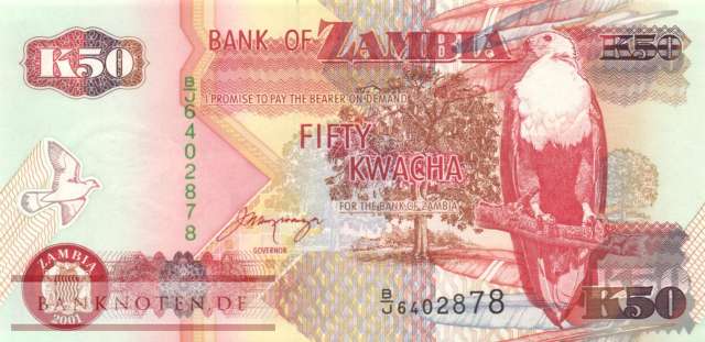 Sambia - 50 Kwacha (#037c_UNC)