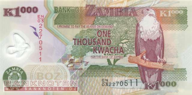 Sambia - 1.000  Kwacha (#044g_UNC)