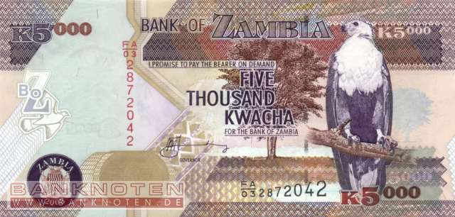 Zambia - 5.000  Kwacha (#045a_UNC)