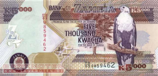 Zambia - 5.000  Kwacha (#045b_UNC)