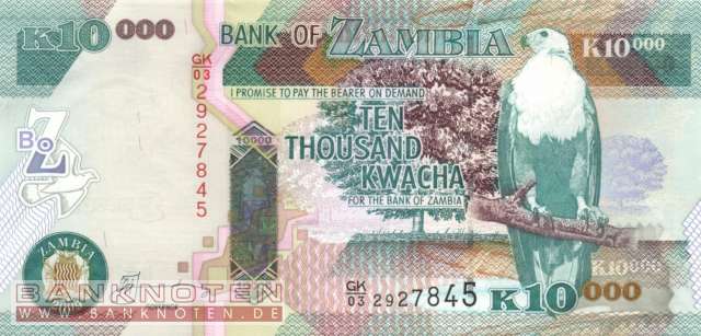 Sambia - 10.000  Kwacha (#046f_UNC)