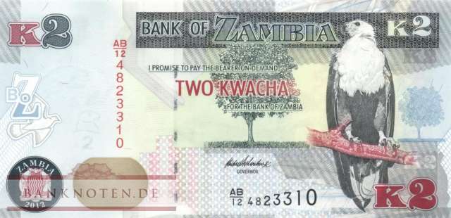 Zambia - 2  Kwacha (#049a_UNC)