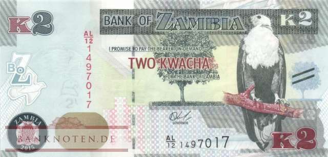 Zambia - 2  Kwacha (#056a_UNC)