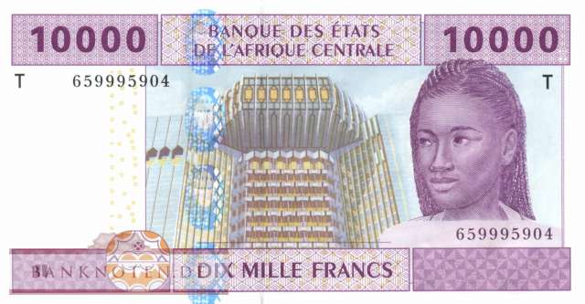 Kongo - 10.000  Francs (#110Tc_UNC)