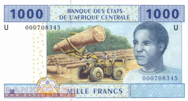 Kamerun - 1.000  Francs (#207Ua_UNC)