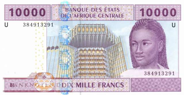 Cameroon - 10.000  Francs (#210Uc_UNC)