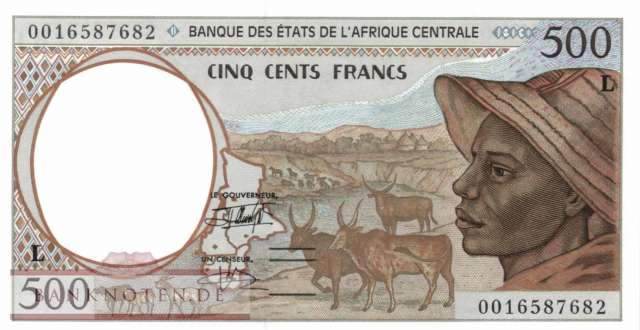 Gabun - 500  Francs (#401Lg_UNC)