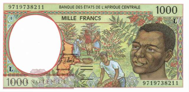 Gabun - 1.000  Francs (#402Ld_UNC)