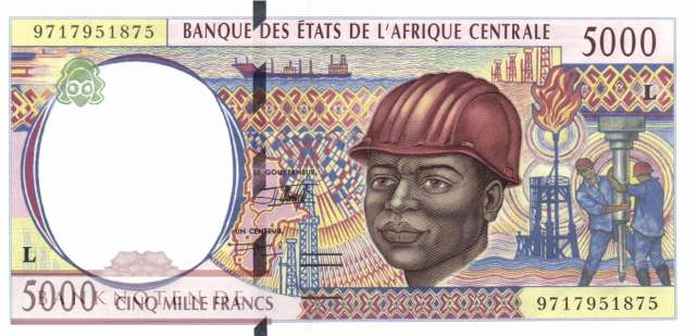 Gabun - 5.000  Francs (#404Lc_UNC)