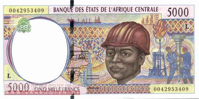 Gabun - 5.000  Francs (#404Lf_UNC)