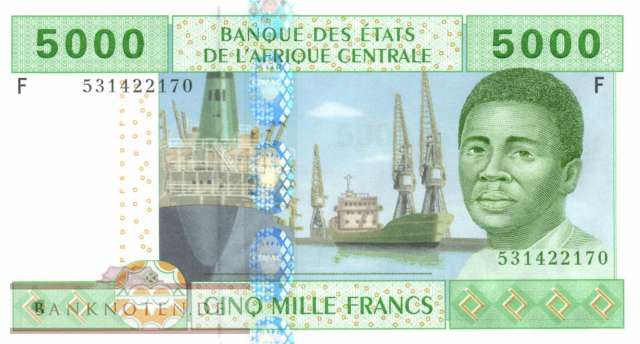 Equatorial Guinea - 5.000  Francs (#509Fc_UNC)