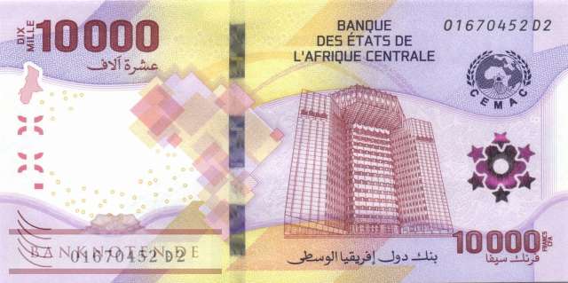 Central African States - 10.000  Francs (#704a_UNC)