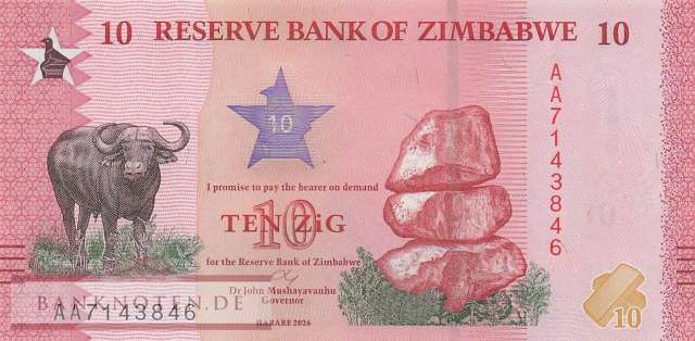 Zimbabwe - 10  ZiG (#115_UNC)