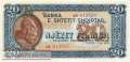 Albania - 20  Franga (#016_UNC)