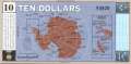 Antarctica - 10  Dollars - Privatausgabe (#010_UNC)