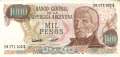 Argentinien - 1.000  Pesos (#304c-G_AU)
