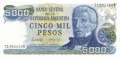 Argentinien - 5.000  Pesos (#305b-U2_UNC)