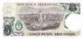 Argentinien - 5  Pesos Argentinos (#312a-2_UNC)