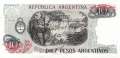 Argentinien - 10  Pesos Argentinos (#313a-A-U2_UNC)