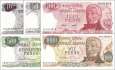 Argentina:  10 - 1.000 Pesos (5 banknotes)