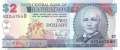 Barbados - 2  Dollars (#054b_UNC)