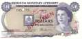 Bermuda - 10  Dollars - SPECIMEN (#030s_UNC)
