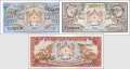 Bhutan: 1 - 5 Ngultrum (3 banknotes)