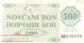 Bosnien Herzegowina - 500  Dinara (#007g-1_F)