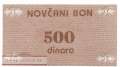 Bosnien Herzegowina - 500  Dinara (#049a_AU)