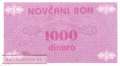 Bosnien Herzegowina - 1.000  Dinara (#050a_AU)
