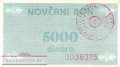 Bosnien Herzegowina - 5.000  Dinara (#051a_VF)